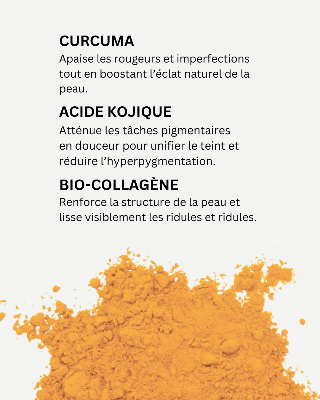 Masque Anti-Tâches & Éclat : Curcuma, Acide Kojic, Collagène