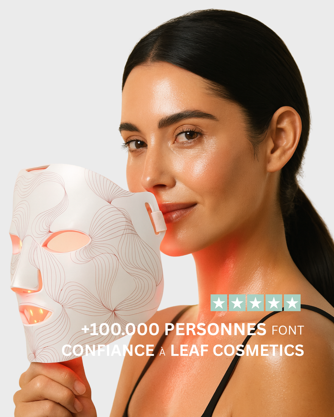 Masque à Lumière Rouge Anti-Âge Pro