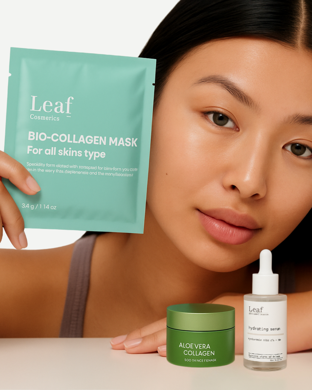 Masque Rides et Fermeté : Collagène Végétal, Acide Hyalu, Niacinamide